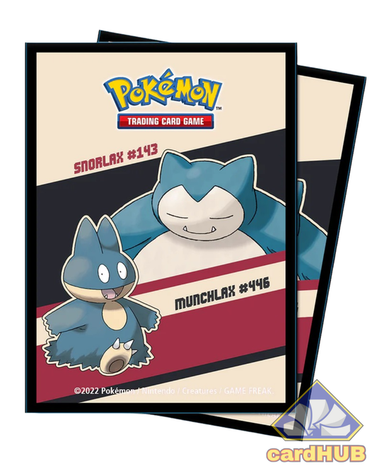 Ultra Pro Deck Protector Sleeves - 65 Bustine Protettive Snorlax & Munchlax