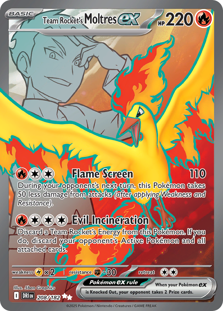 Moltres ex del Team Rocket Ultra Premium Collection - UPC